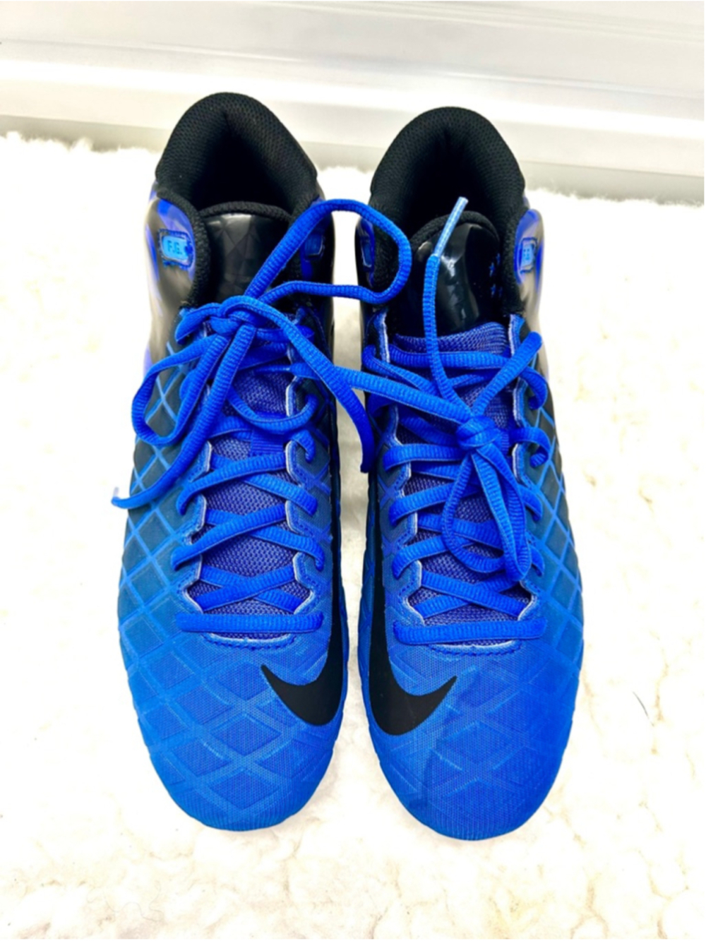 Nike Field General Pro TD football cleats in a racer blue color men size 10.5